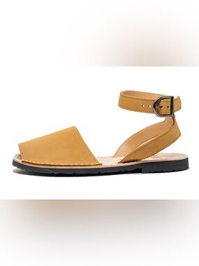 Pons Classic Women’s Ankle-Strap Sandal in Mustard